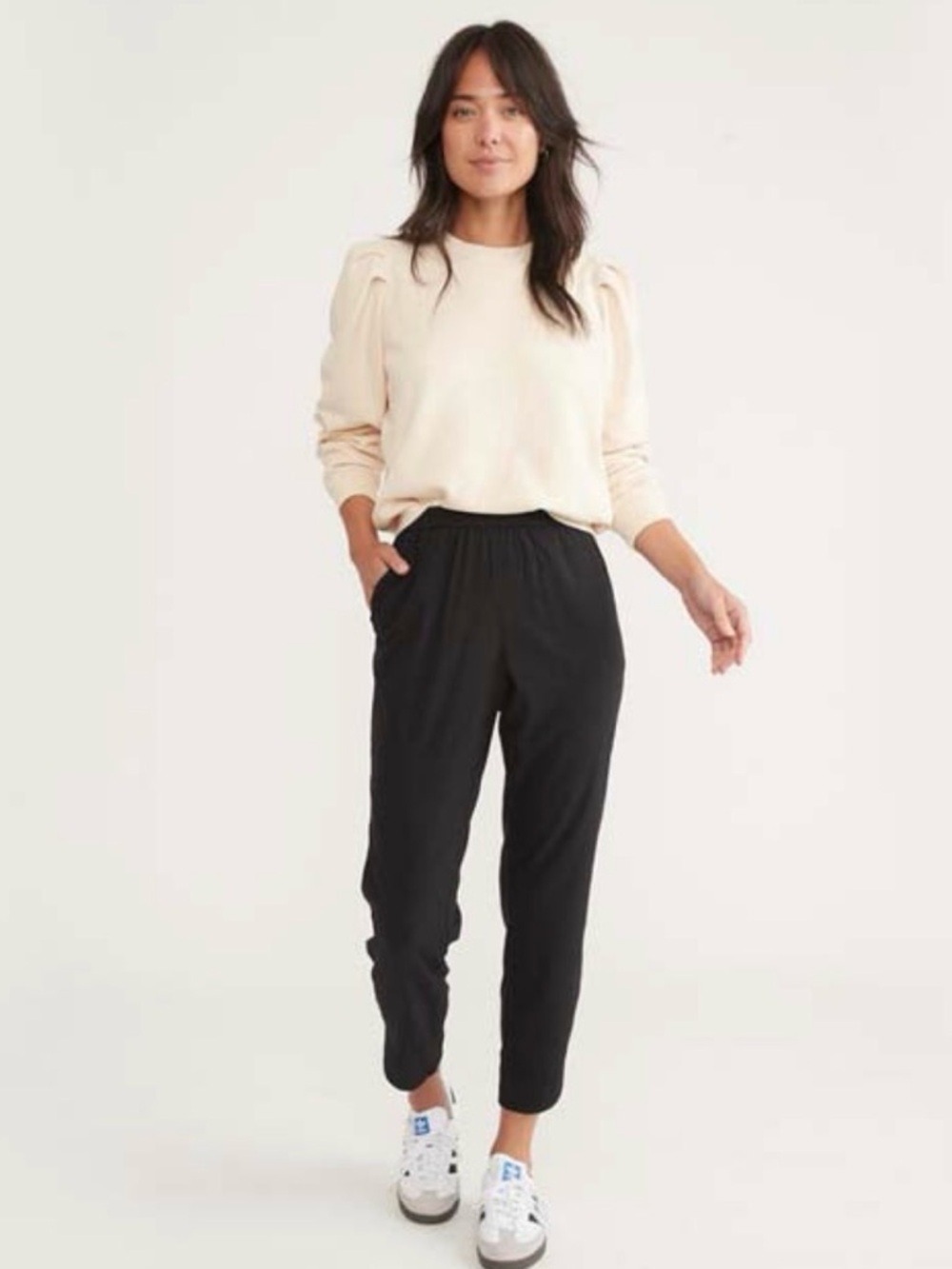 Marine Layer Allison TENCEL Pull On Pant SZ M Black